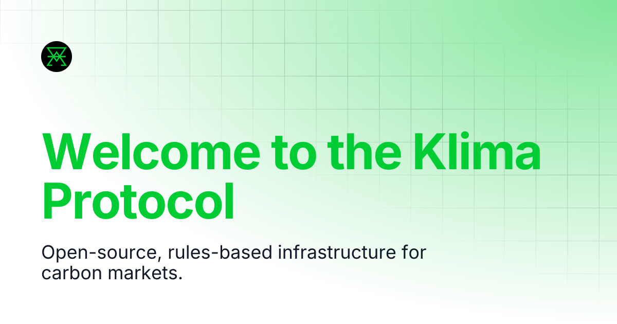 Welcome to the Klima Protocol | Klima Protocol